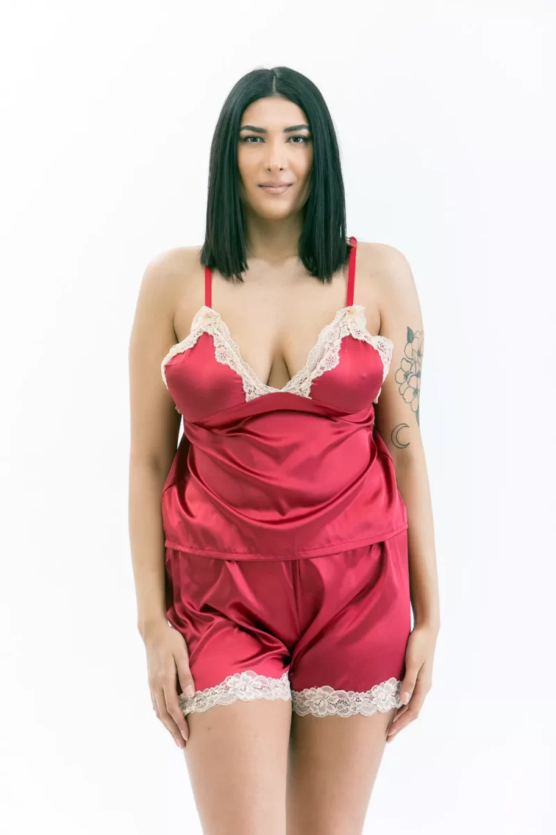 Ολοκληρωμένο σετ πυτζάμες κόκκινο