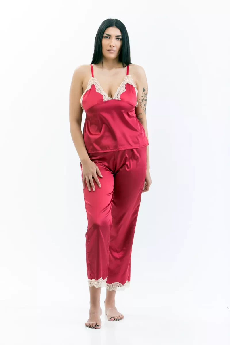 Ολοκληρωμένο σετ πυτζάμες κόκκινο