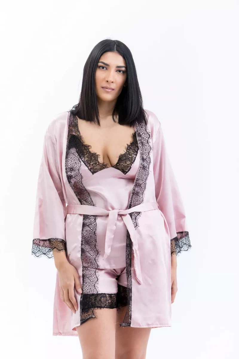 Σετ baby doll και ρόμπα Rosa