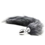 Πρωκτική Σφήνα Ουρά Αλεπούς Fox Tail "Silver Fox" 7cm/40cm EAN: 5206809044824