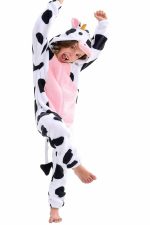 Ολόσωμη κοριτσίστικη πιζάμα αγελαδίτσα!